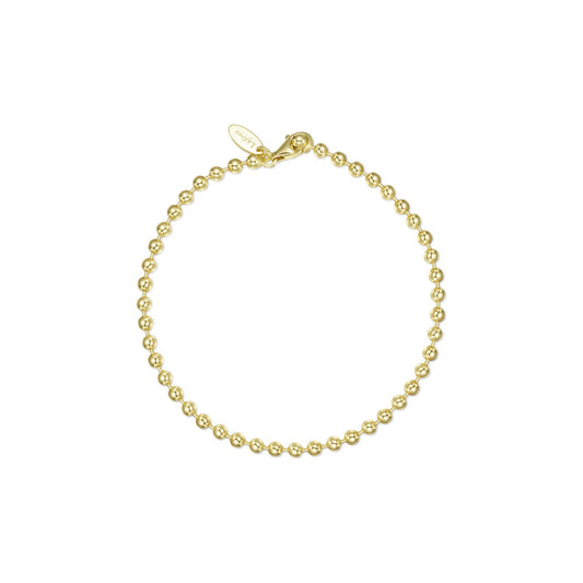 Lafonn 7.25" Bead 3mm Chain in Sterling Silver Yellow