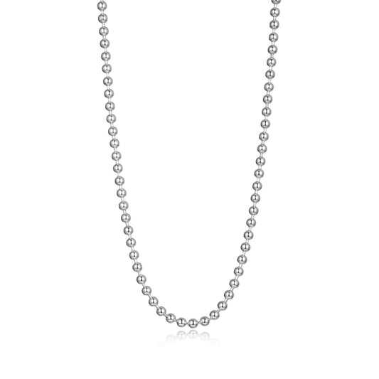 Lafonn 18 Bead 2.5mm Chain in Sterling Silver White