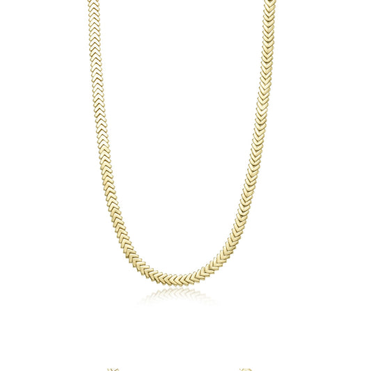 Lafonn Herringbone Chain in Sterling Silver Yellow