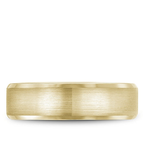14K yellow gold carved men's band.