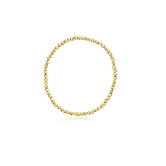 Dee Berkley Stretch Bracelet in Yellow Gold Filled with No Clasp