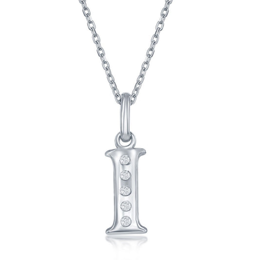 ReMARKable Designs Earth Mined Diamond Necklace in Sterling Silver with 0.03ctw Round Diamonds