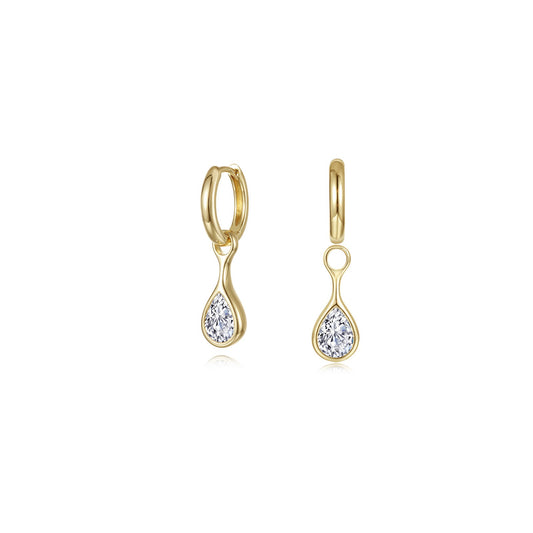 Lafonn Dangle Simulated Diamond Earrings in Sterling Silver
