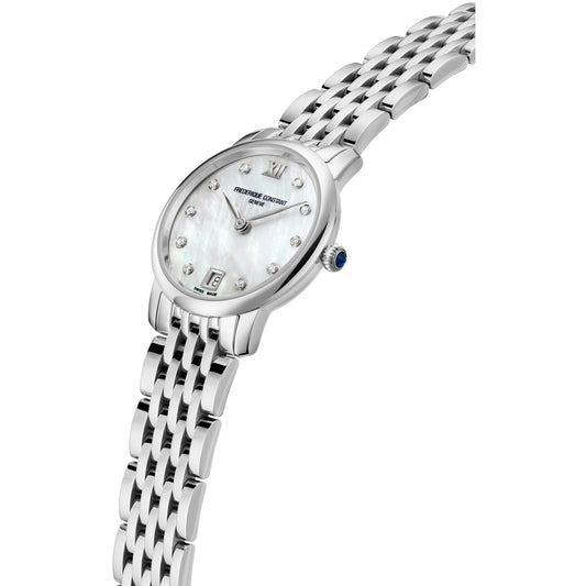 Frederique Constant Slimline Ladies Timepiece with 0.05ctw Round Diamonds FC-220MPWD1S26B