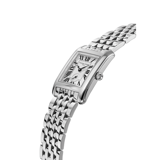 Frederique Constant Ladies Classics Quartz Timepiece FC-235S2C6B with 36mm Case, White Dial, Sapphire Crystal, 3ATM Water Resistance