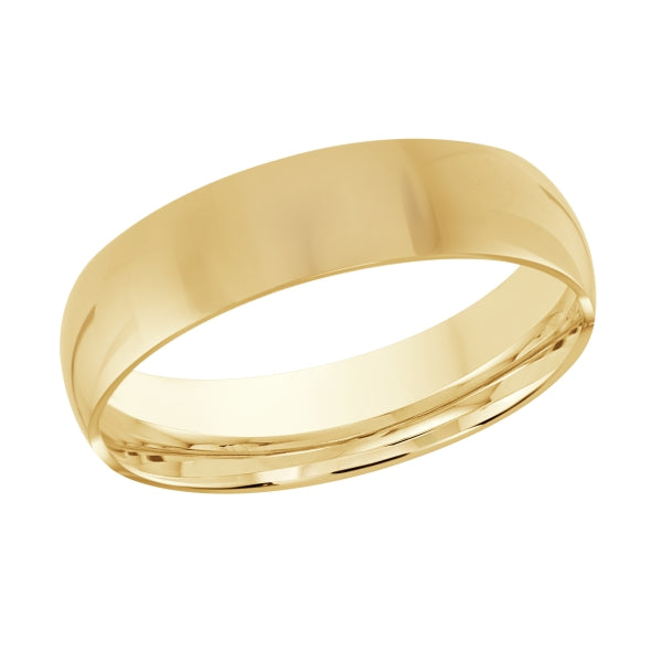14K yellow gold men's carved band.