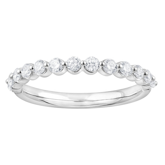 ReMARKable Designs Ladies Wedding Band in 14 Karat White Gold with 0.50ctw of Round Lab-Grown Diamond
