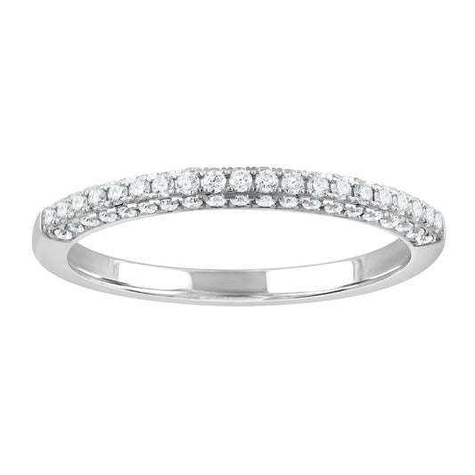 ReMARKable Designs Ladies Wedding Band with 0.33ctw of Round Lab-Grown Diamond