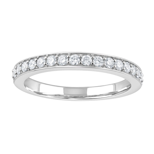 ReMARKable Designs Lab-Grown Diamond Band in 14 Karat White Gold, Size 7