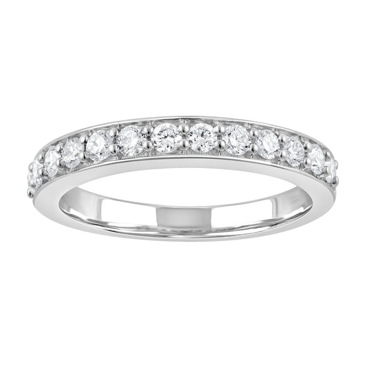 ReMARKable Designs Ladies Wedding Band in 14 Karat White Gold with 0.50ctw of Round Lab-Grown Diamond