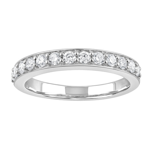 ReMARKable Designs Ladies Wedding Band in 14 Karat White Gold with 0.50ctw of Round Lab-Grown Diamond