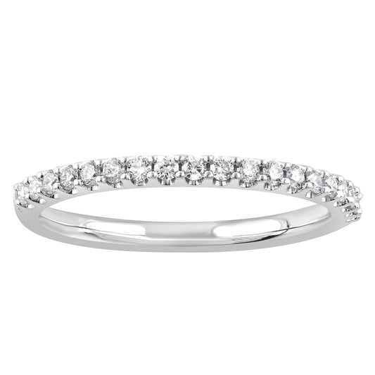 ReMARKable Designs Ladies Wedding Band in 14 Karat White with 0.24ctw of Round Lab-Grown Diamond