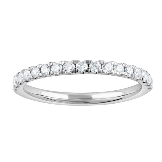 ReMARKable Designs Ladies Wedding Band in 14 Karat White with 0.34ctw of Round Lab-Grown Diamond