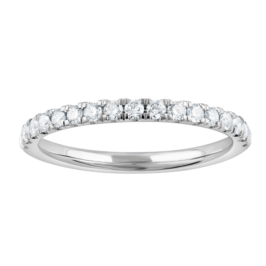 ReMARKable Designs Ladies Wedding Band in 14 Karat White with 0.34ctw of Round Lab-Grown Diamond