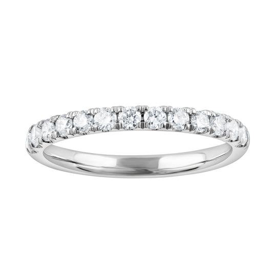 ReMARKable Designs Ladies Wedding Band in 14 Karat White Gold with 0.50ctw of Round Lab-Grown Diamond