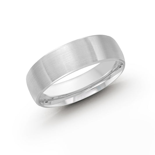 10K white gold carved band.