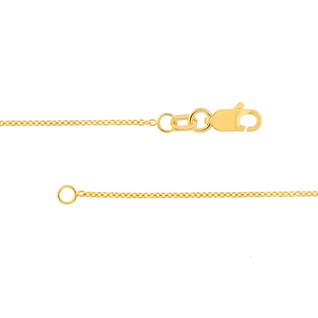 14K Yellow Gold Cable Link Chain