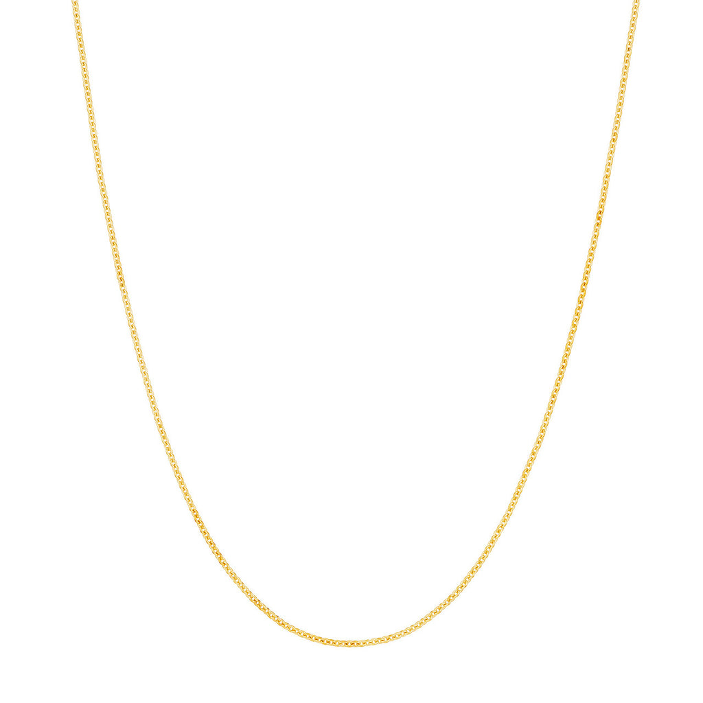 14K Yellow Gold Cable Link Chain