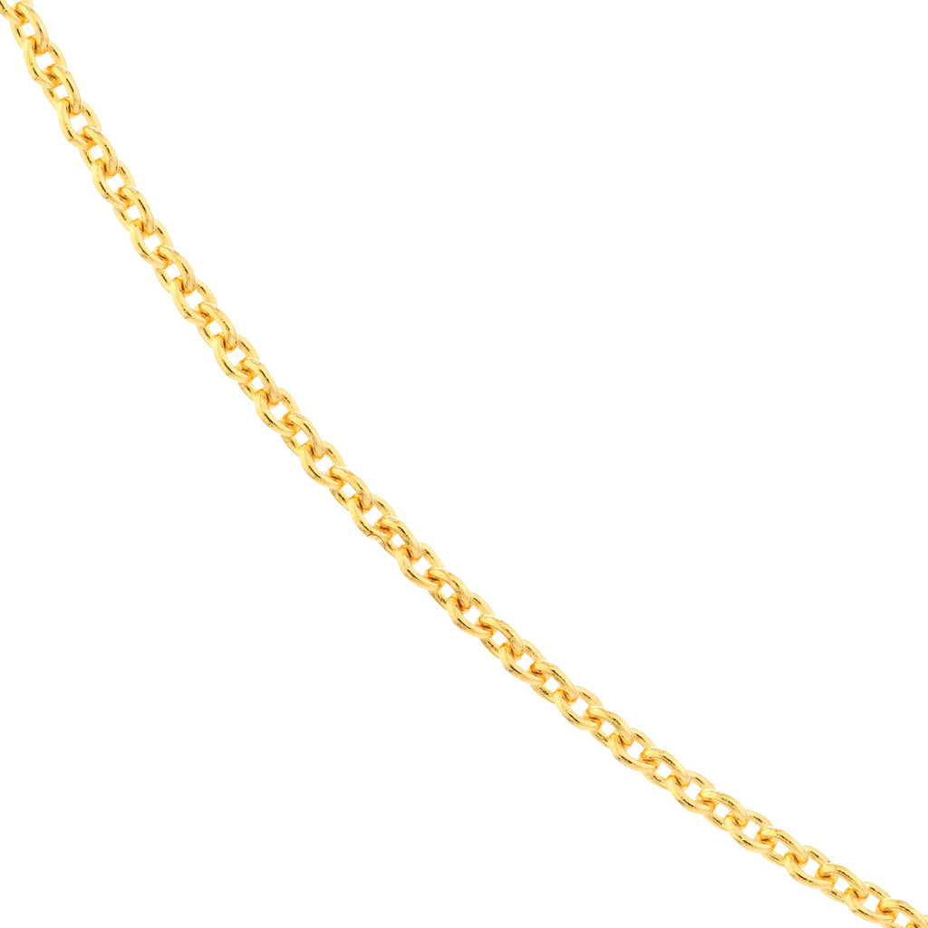 14K Yellow Gold Cable Link Chain