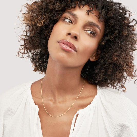 14K Yellow Gold Rope Chain Necklace