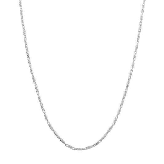 14K white gold Lumacina chain necklace.