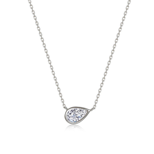 Lafonn Simulated Diamond Necklace in Platinum Bonded Sterling Silver 0.81ctw