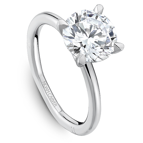 Solitaire diamond ring, 14K yellow gold.