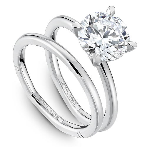 Solitaire diamond ring, 14K yellow gold.