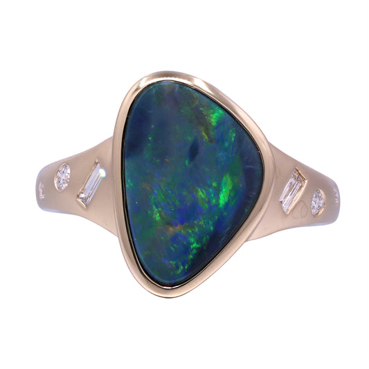 CIRARI Opal Ring in 14 Karat Yellow Gold with 2.38ctw Opal