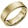Crown Ring Men's Carved Band in 14 Karat Yellow Gold, Size 12, 7.5mm