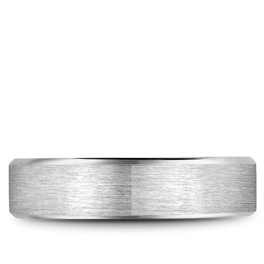 Crown Ring Men's Carved (No Gemstone) in 14 Karat White Gold 5.5MM