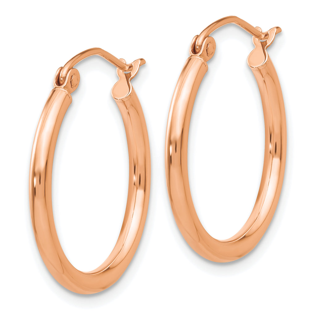 14K Rose Gold Small Hoop Earrings