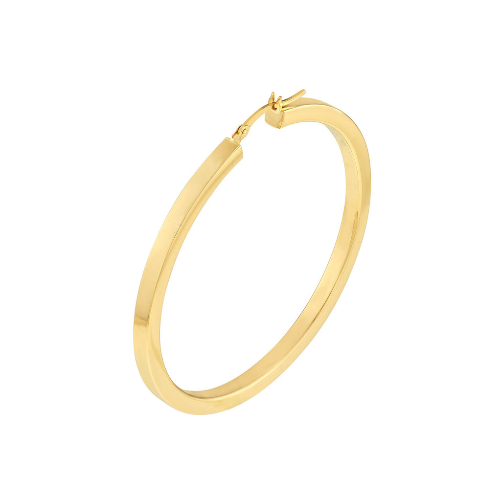 14K Yellow Gold Large Hoop Earring