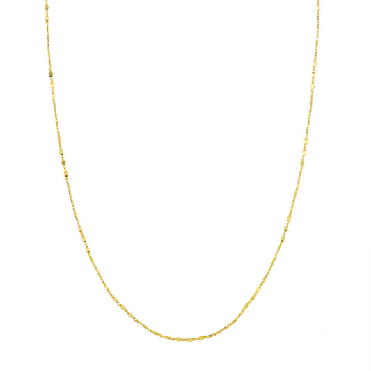 14k yellow gold delicate chain.