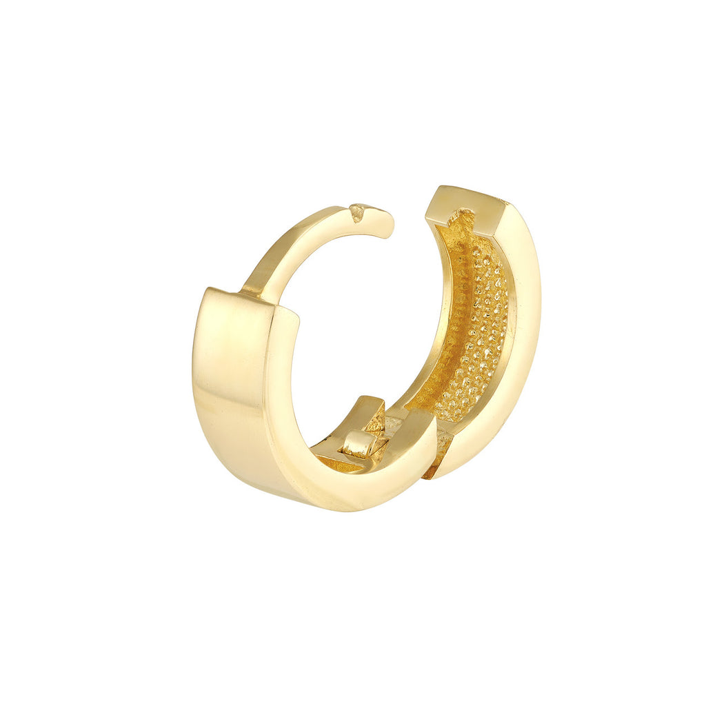 14K Yellow Gold Huggie Earrings
