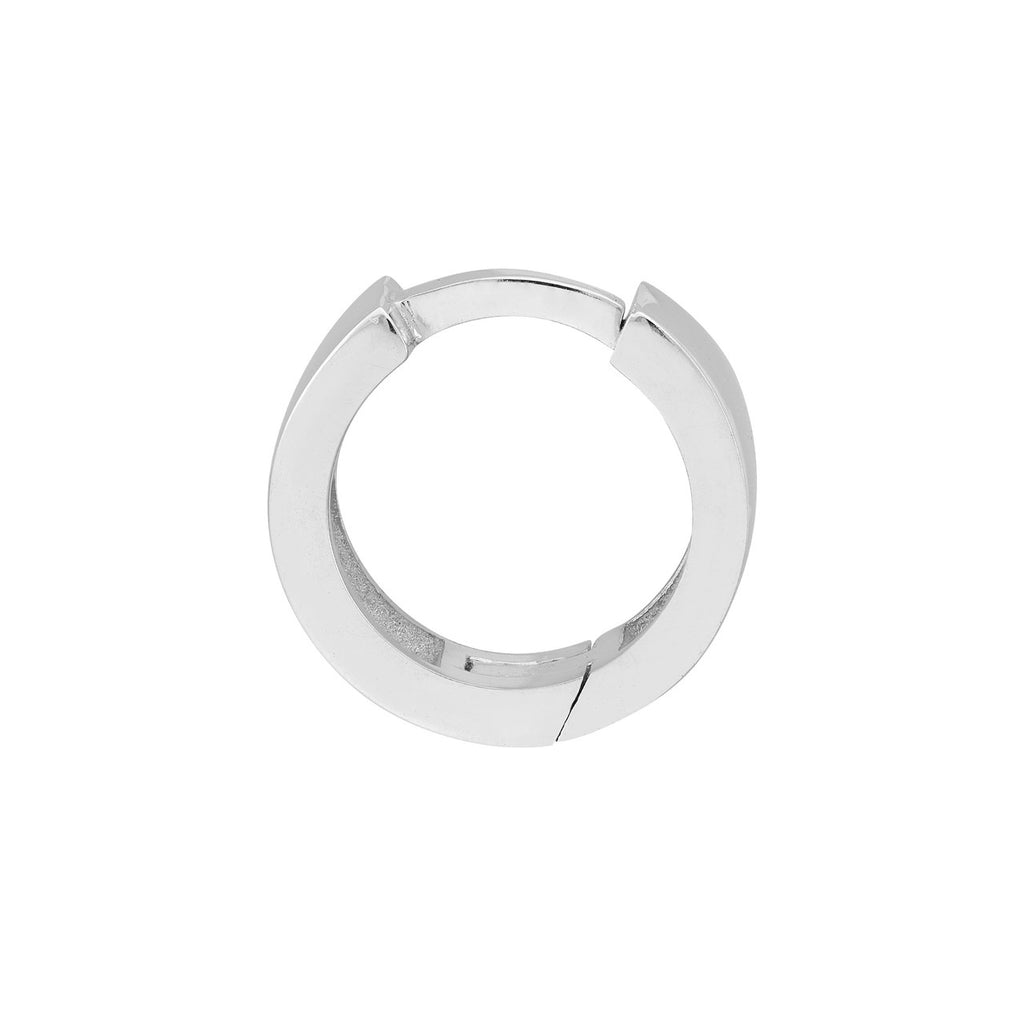 14K Yellow Gold Huggie Earring, No Stones
