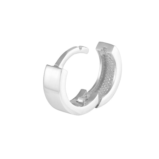 14K Yellow Gold Huggie Earrings, No Stones