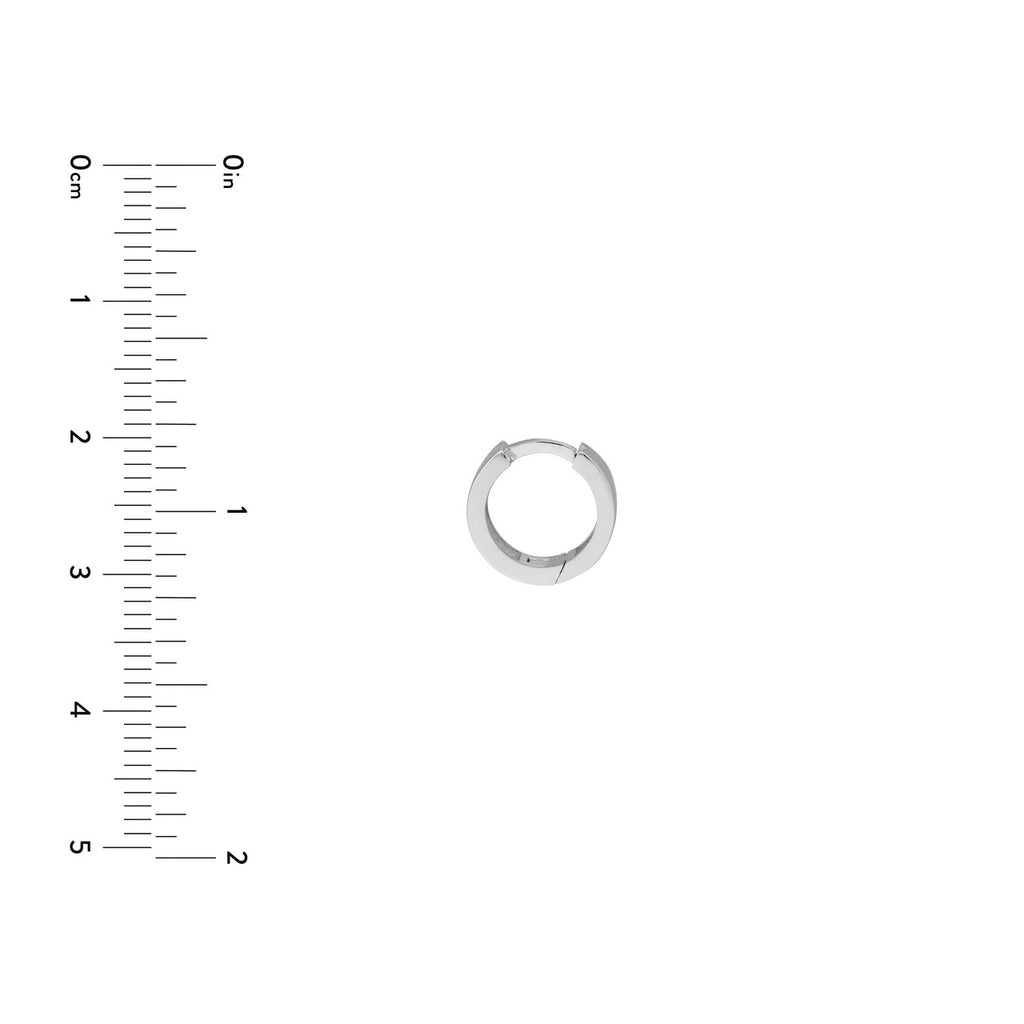 14K Yellow Gold Huggie Earring, Minimalist Design