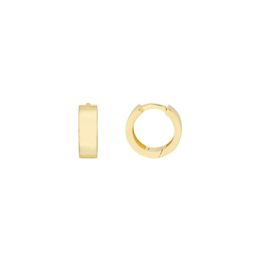 14K Yellow Gold Huggie Earrings