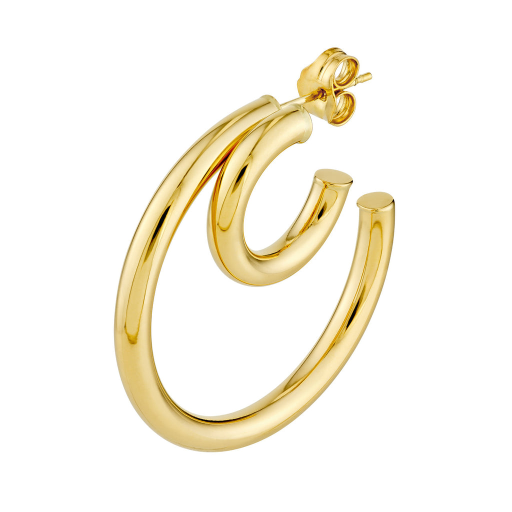 14K Yellow Gold Small Hoop Earrings