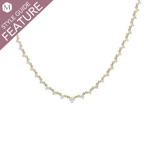 ReMARKable Designs Natural Diamond Necklace in 14 