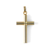 M Estate Collection Cross Necklace (No Stones) in 14 Karat White - Yellow