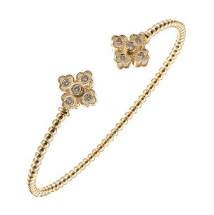 Mothers Day 2024 Collection Natural Diamond Bracelet in 14 Karat Yellow with 0.24ctw Round Diamonds