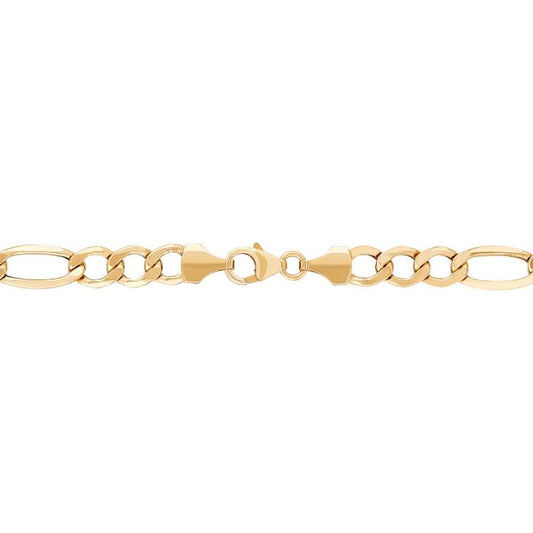 14K Yellow Gold Figaro Chain, 18" Length