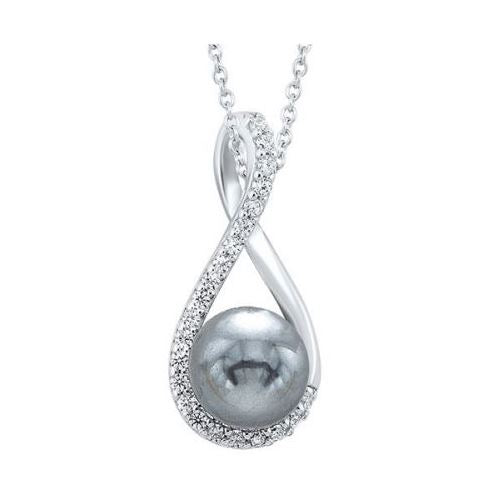 Sterling silver necklace with RO pearl.