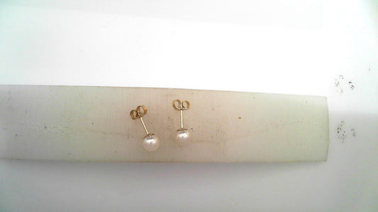 Stud Color Gemstone Earrings in 14 Karat Yellow