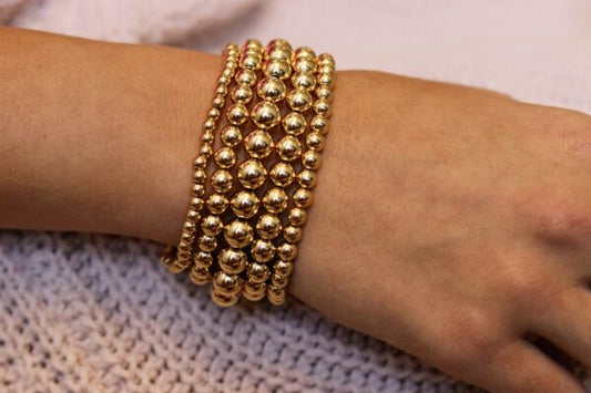 Stretch Bracelet (No Stones) in Gold Filled Yellow