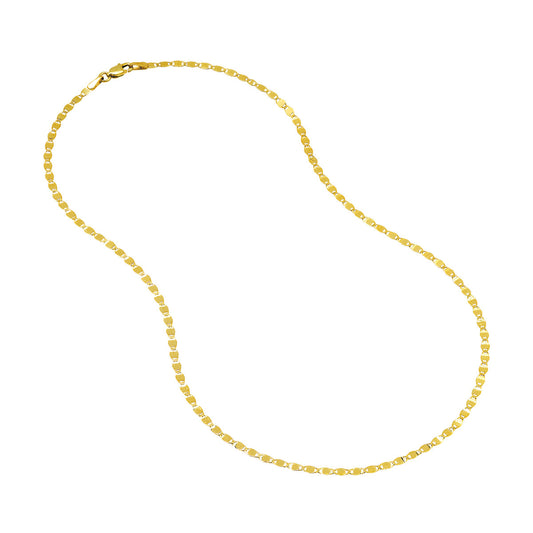 Valentino Chain in 14 Karat Yellow Gold, 36" 2.7mm