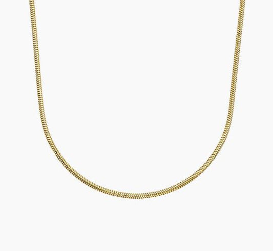 17" Snake 2.6mm Chain in 14 Karat Yellow