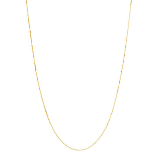 ARMADANI Box Chain in 14 Karat Yellow Gold, 18" Length, 0.73mm Width